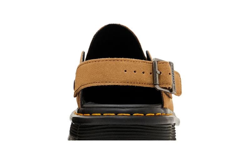 Dr. Martens Zebzag Suede Casual Slingback Platform Mule Savannah Tan