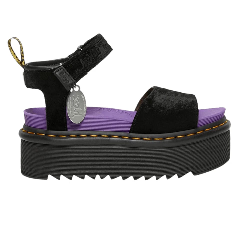 Dr. Martens X-Girl x Wmns Strap Platform Sandal 'Black Velvet'