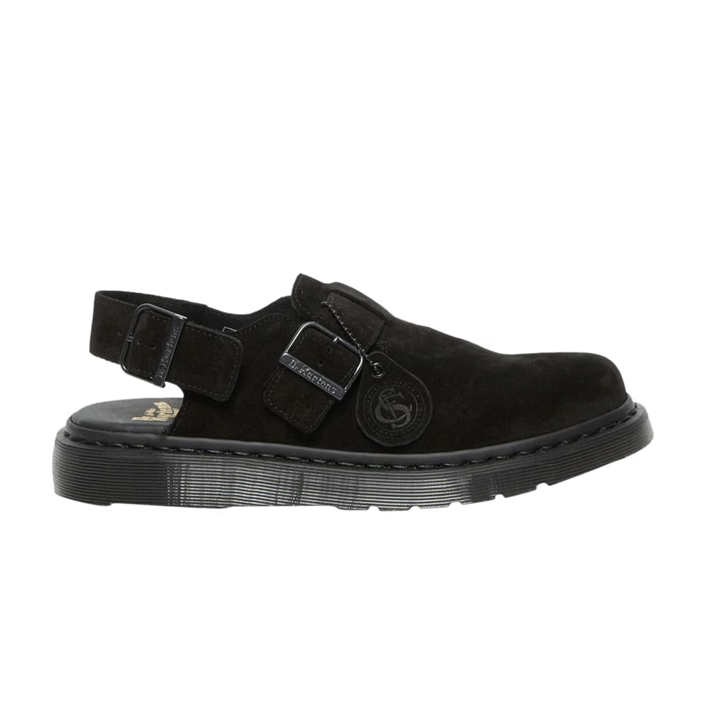 Dr. Martens Jorge Made in England Suede Slingback Mule Black