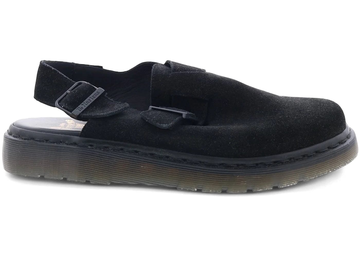 Dr. Martens Jorge Made in England Suede Slingback Mule Black