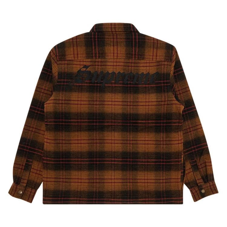 Supreme Lined Flannel Snap Shirt Black