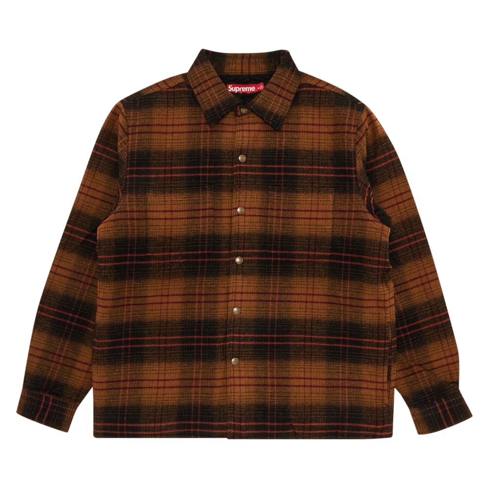 Supreme Lined Flannel Snap Shirt Black