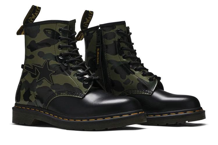 A Bathing Ape x Dr. Martens 1460 Zip Camo