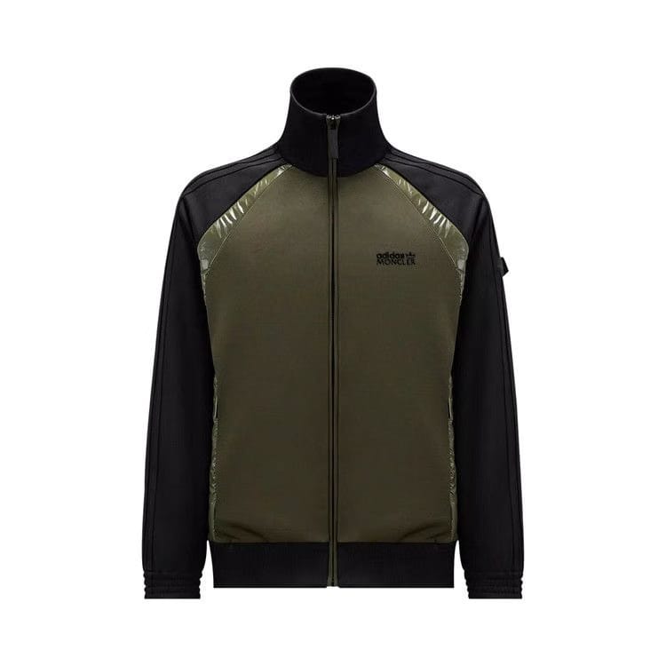 Moncler x adidas Acetate Zip Up Sweatshirt Black/Green