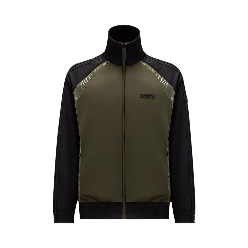 Moncler x adidas Acetate Zip Up Sweatshirt Black/Green