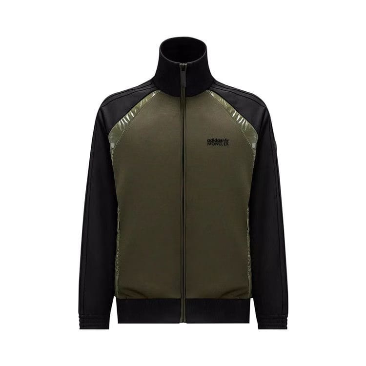 Moncler x adidas Acetate Zip Up Sweatshirt Black/Green