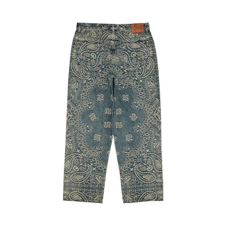 Supreme Bandana Jacquard Baggy Jean Blue