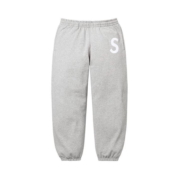 Supreme S Logo Sweatpant Heather Grey
