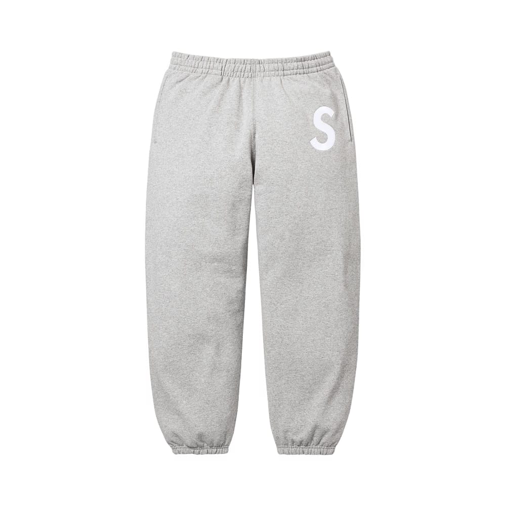 Supreme S Logo Sweatpant Heather Grey