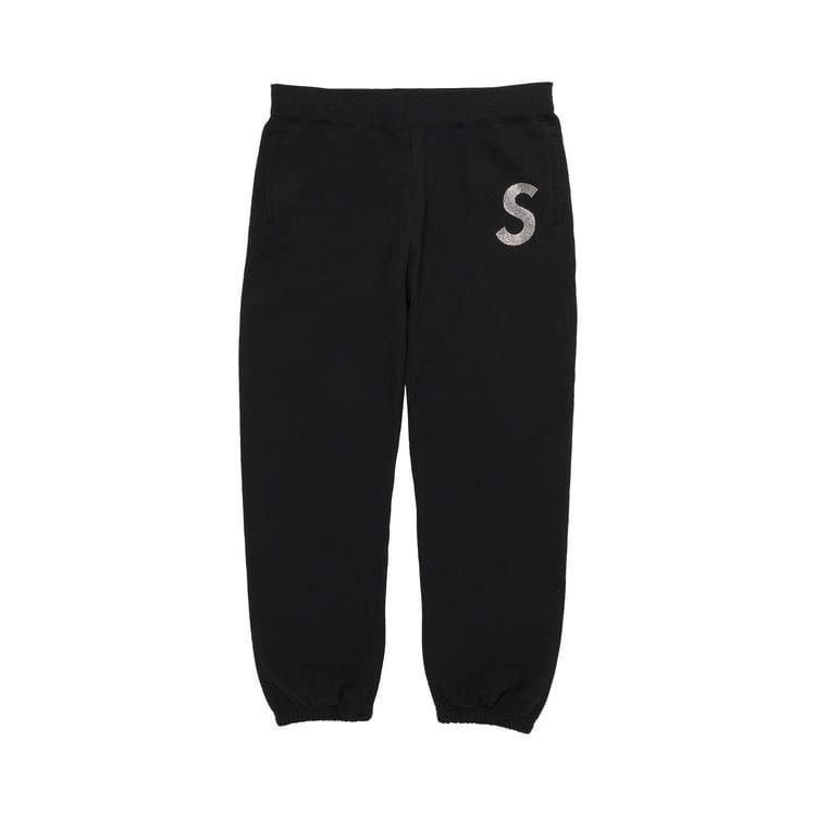 Supreme x Swarovski S Logo Sweatpant Black