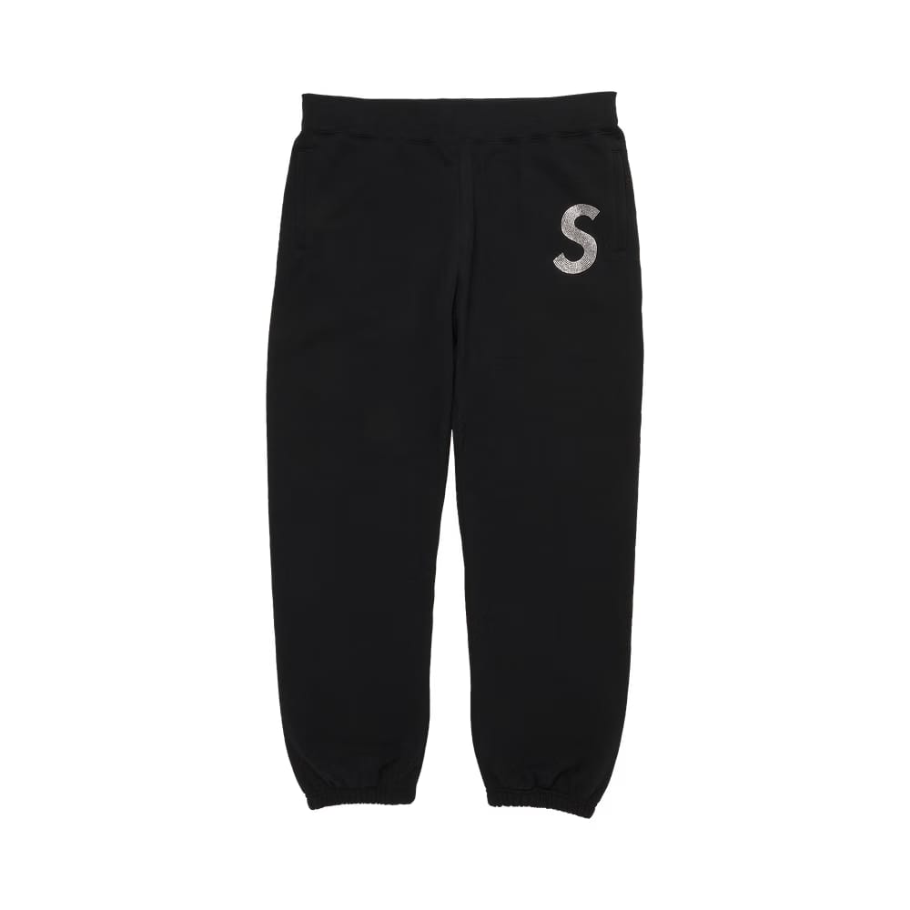 Supreme x Swarovski S Logo Sweatpant Black