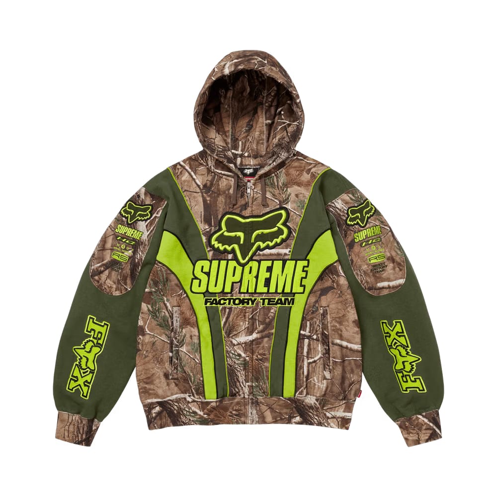 Supreme x Fox Racing Zip Up Hoodie Realtree AP Camo