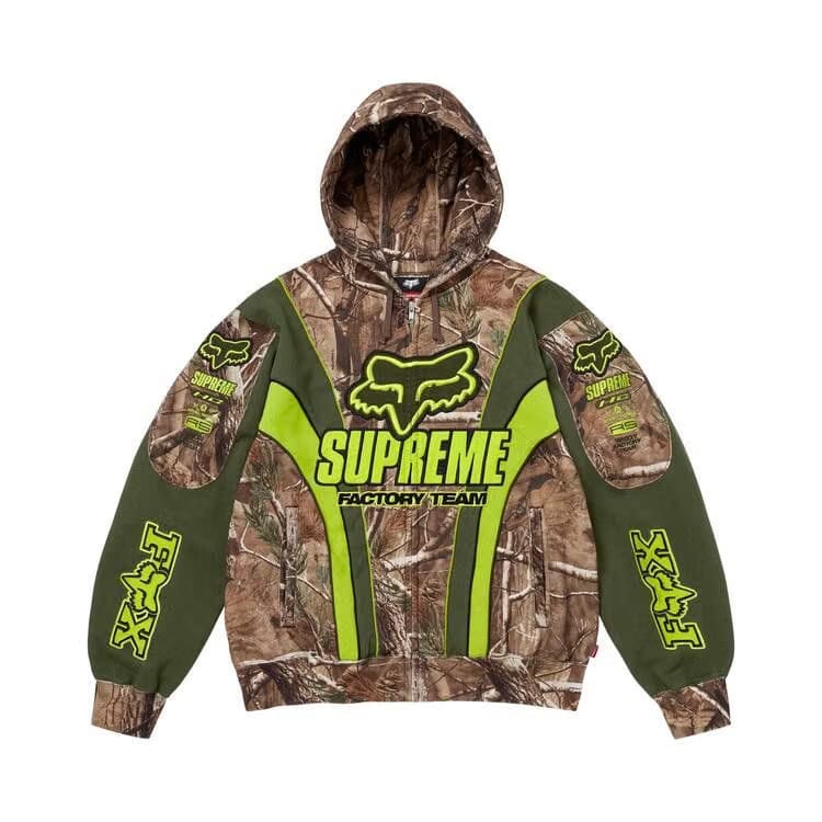 Supreme x Fox Racing Zip Up Hoodie Realtree AP Camo