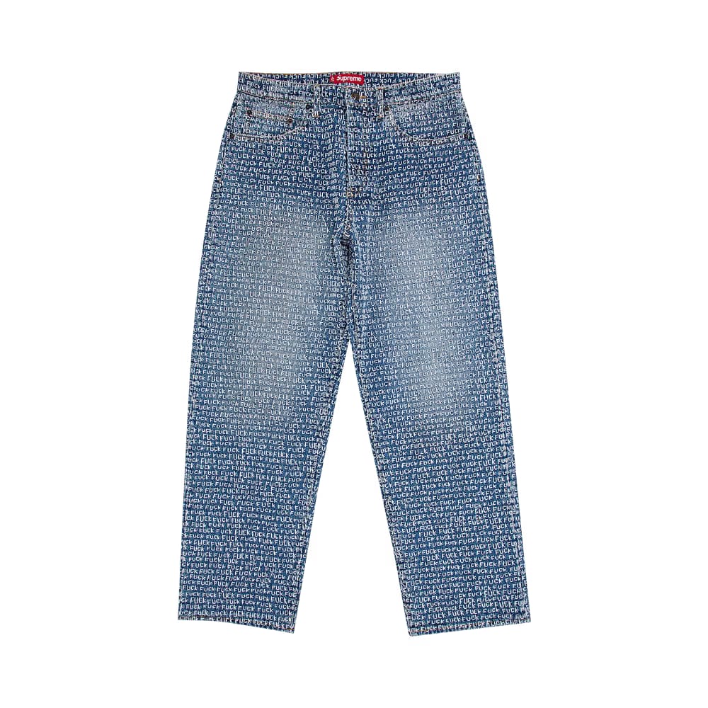 Supreme Fuck Stitch Loose Fit Jean Blue