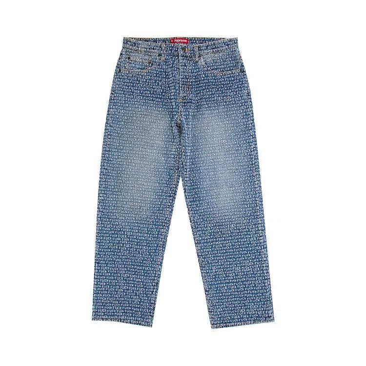 Supreme Fuck Stitch Loose Fit Jean Blue