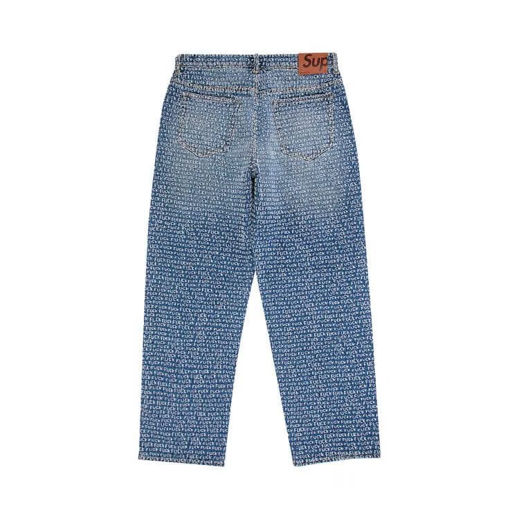 Supreme Fuck Stitch Loose Fit Jean Blue