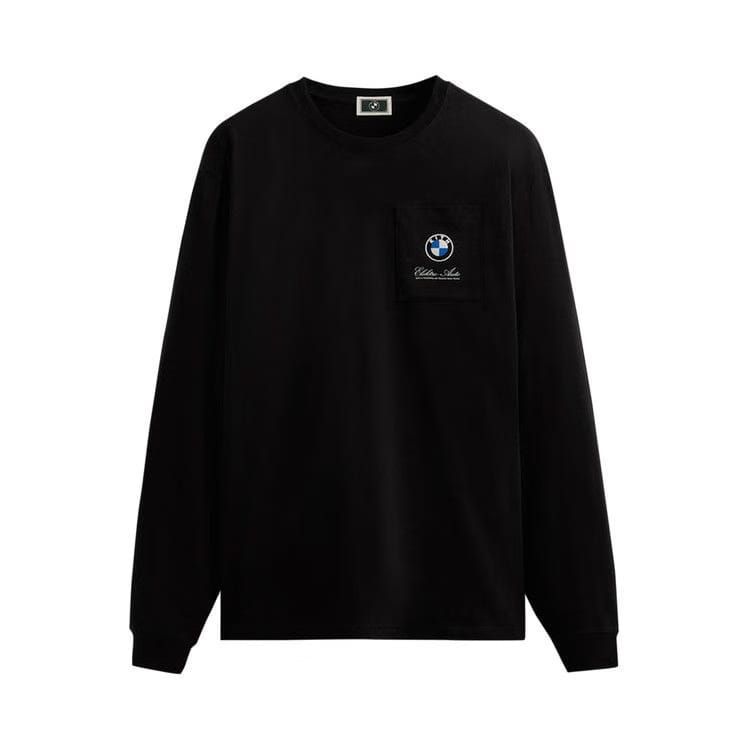 Kith For BMW Elektro Auto Long-Sleeve Pocket T-Shirt Black