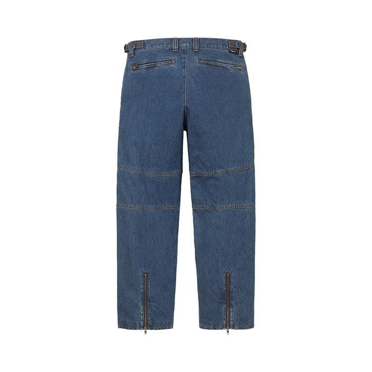 Supreme x Vanson Leathers x Cordura Denim Racing Pant Blue