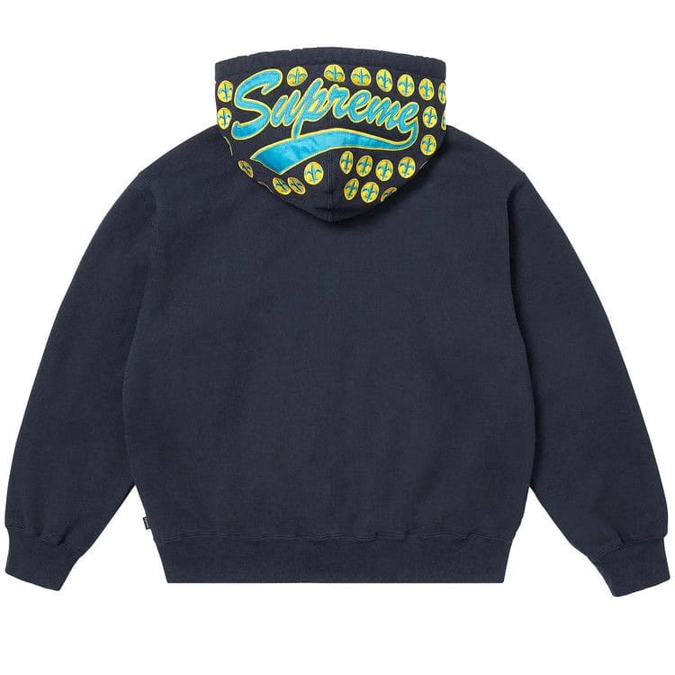 Supreme League Champs Zip Up Hoodie Navy