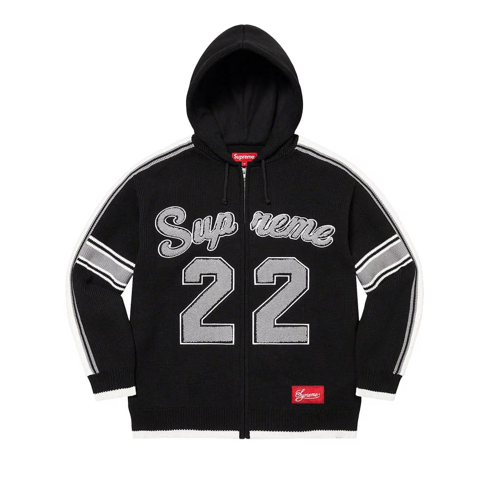 Supreme Sport Zip Up Hooded Sweater Black