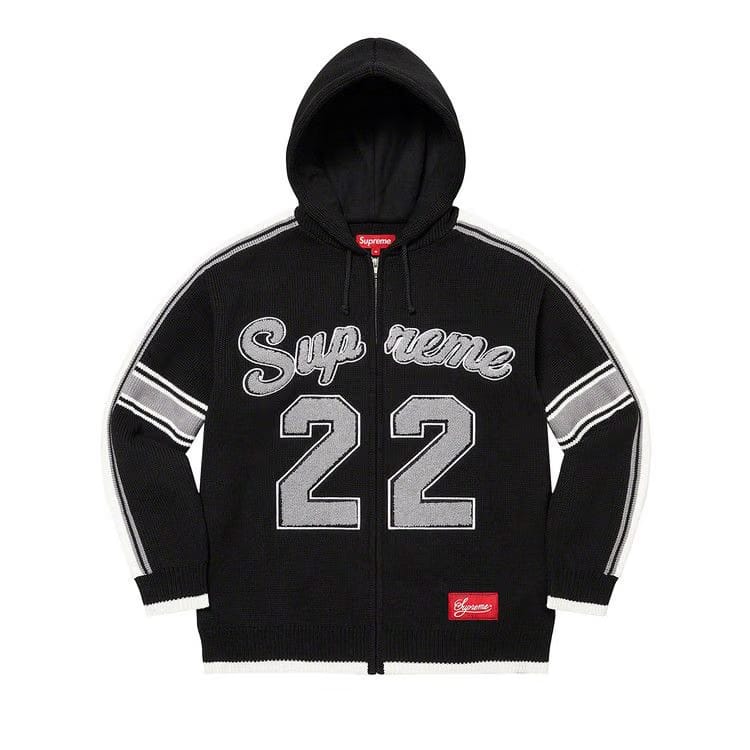 Supreme Sport Zip Up Hooded Sweater Black