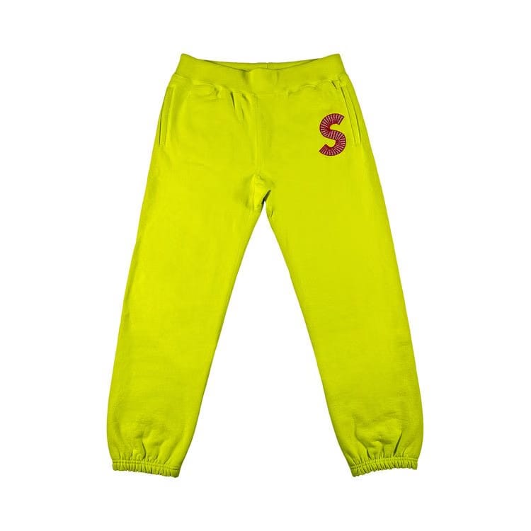 Supreme S Logo Sweatpant Acid Green