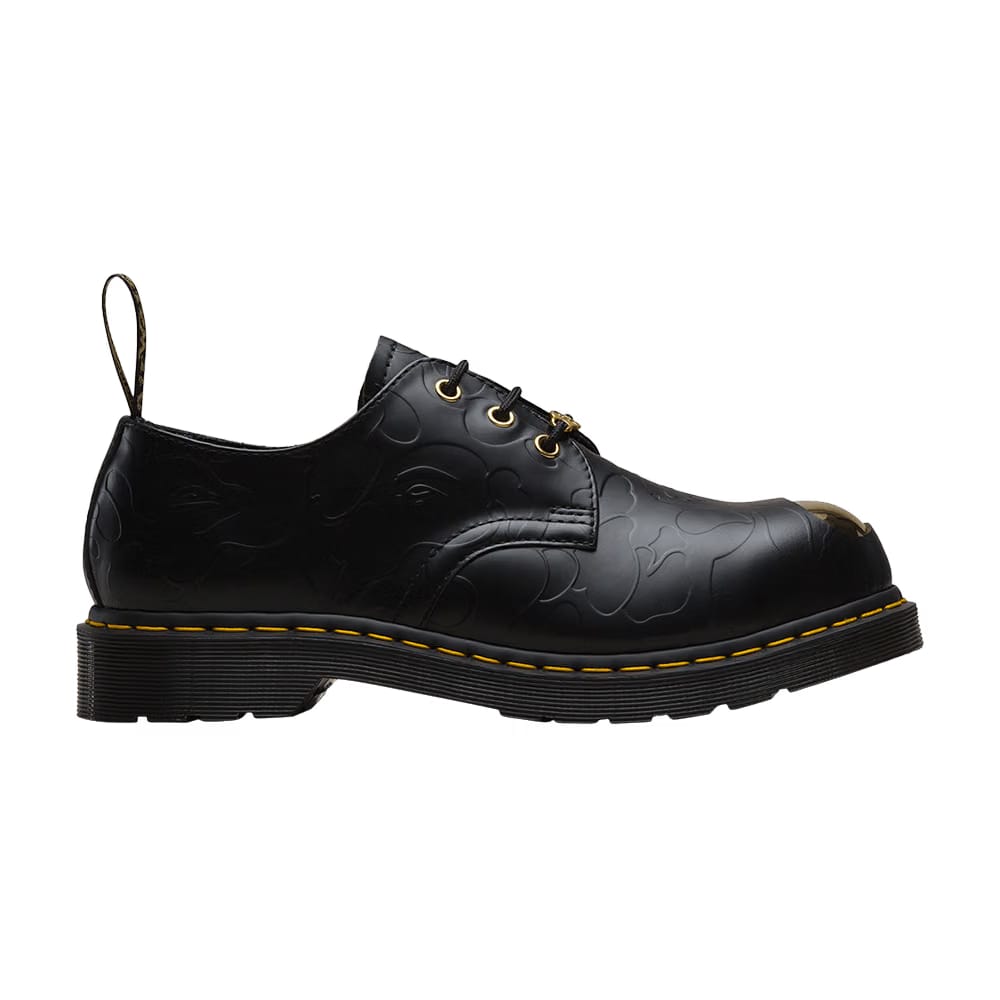 A Bathing Ape x Dr. Martens Emboss 1461 Black Camo