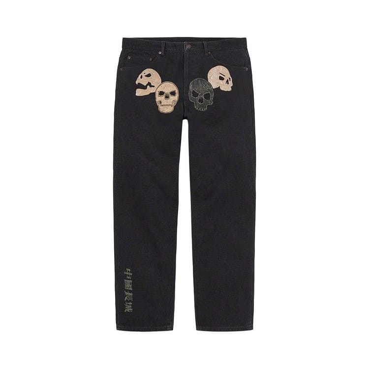Supreme x The Great China Wall Canvas 5-Pocket Jean Black