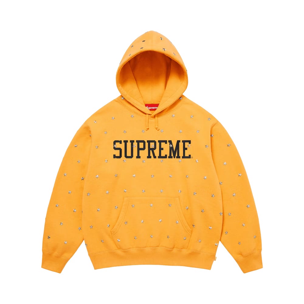 Supreme Stars Studded Hoodie Dusty Gold