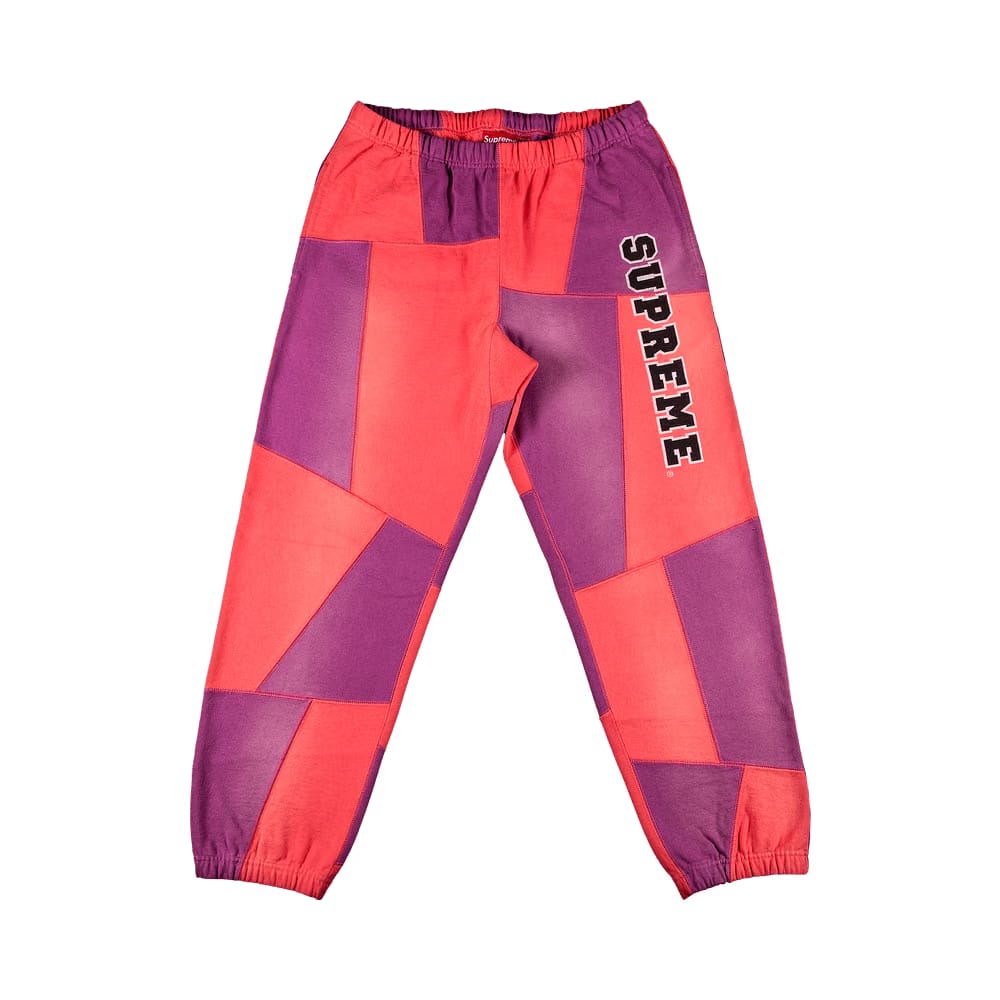 Supreme Patchwork Sweatpant Bright Coral