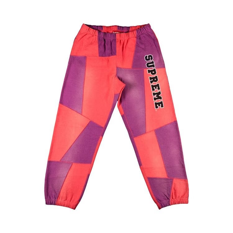 Supreme Patchwork Sweatpant Bright Coral