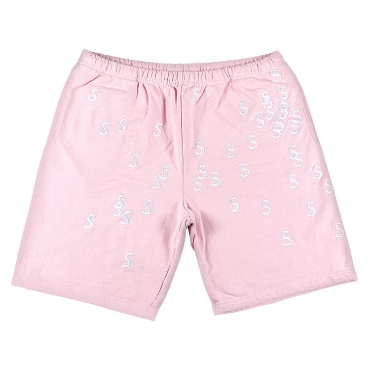 Supreme Embroidered S Sweatshort Light Pink