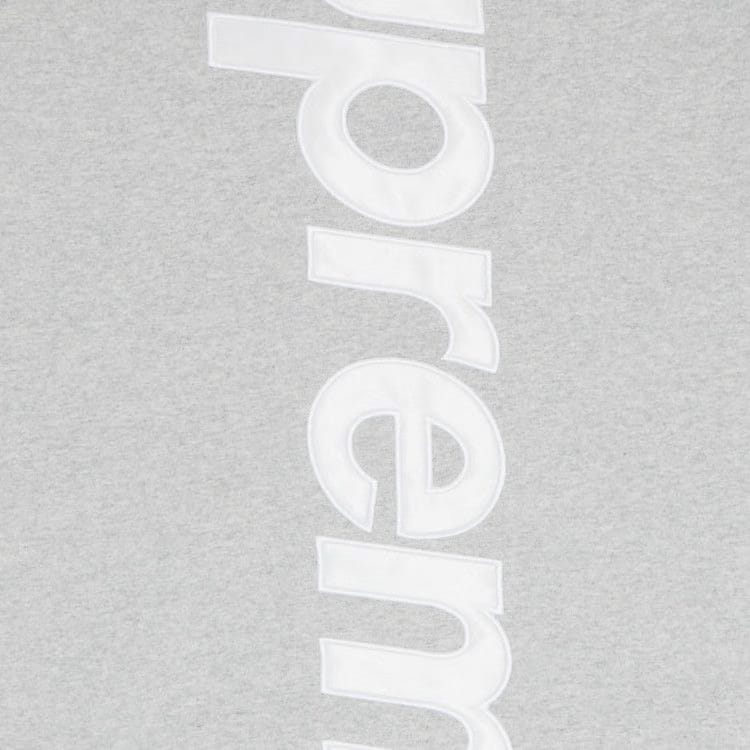Supreme Satin Appliqué Hoodie Heather Grey