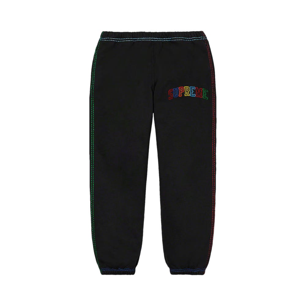 Supreme Big Stitch Sweatpant Black