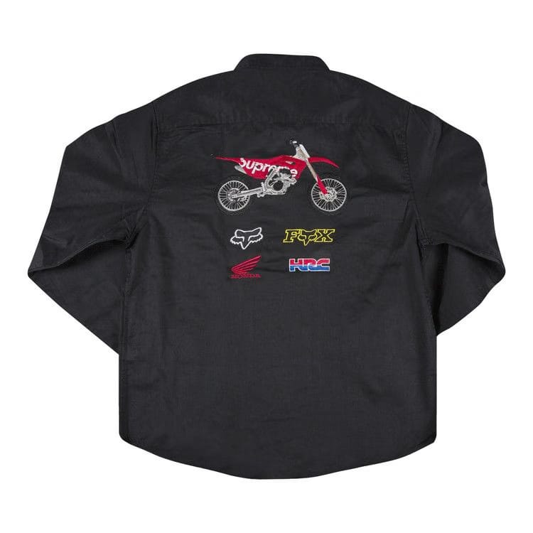 Supreme x Honda Fox Racing Work Shirt Black