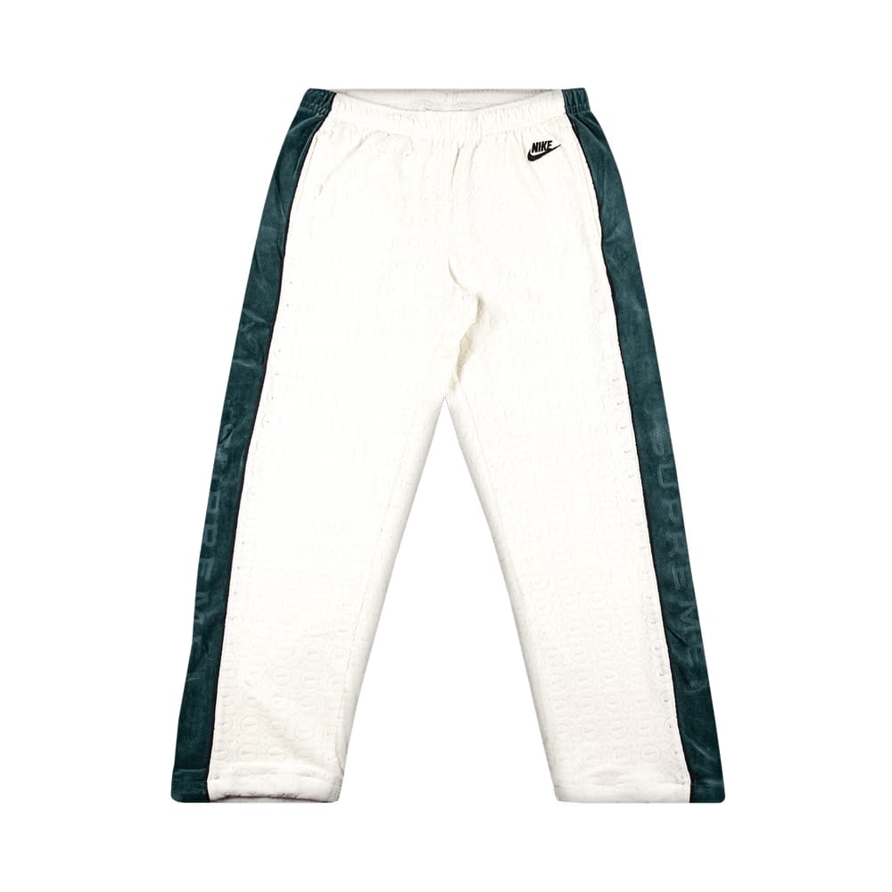 Supreme x Nike Velour Track Pant White