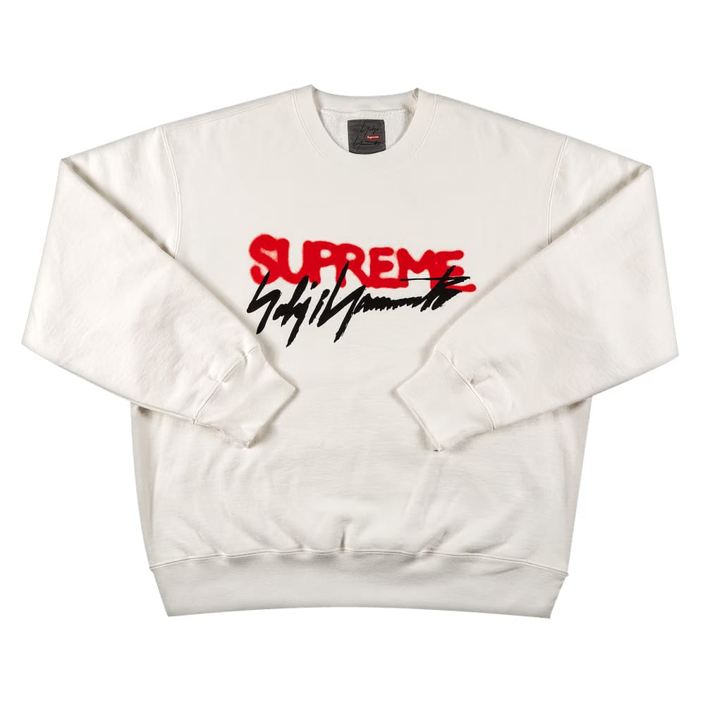 Supreme x Yohji Yamamoto Crewneck White