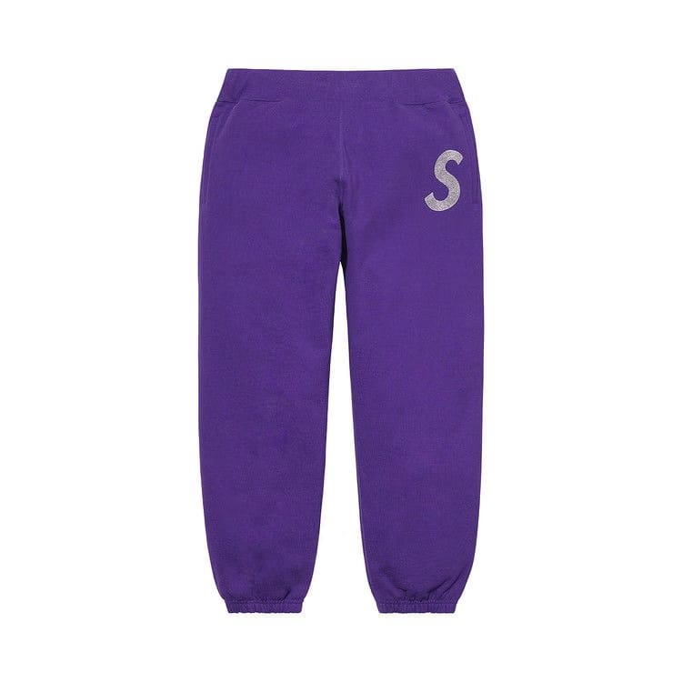 Supreme x Swarovski S Logo Sweatpant Purple