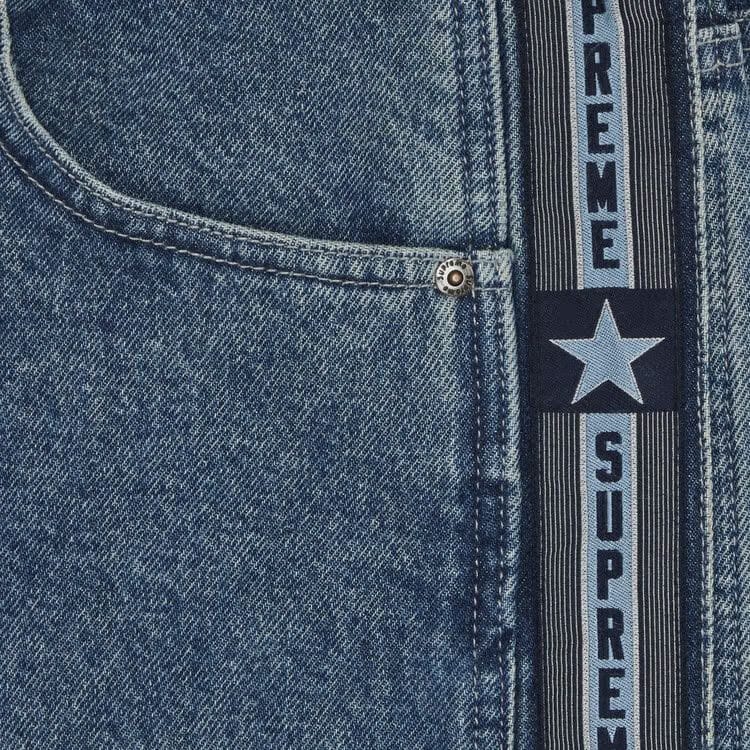 Supreme Snap-Off Baggy Jean Washed Blue