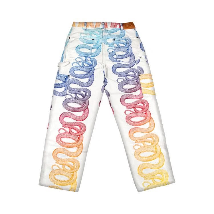 Supreme x Hysteric Glamour Snake Double Knee Painter Pant White