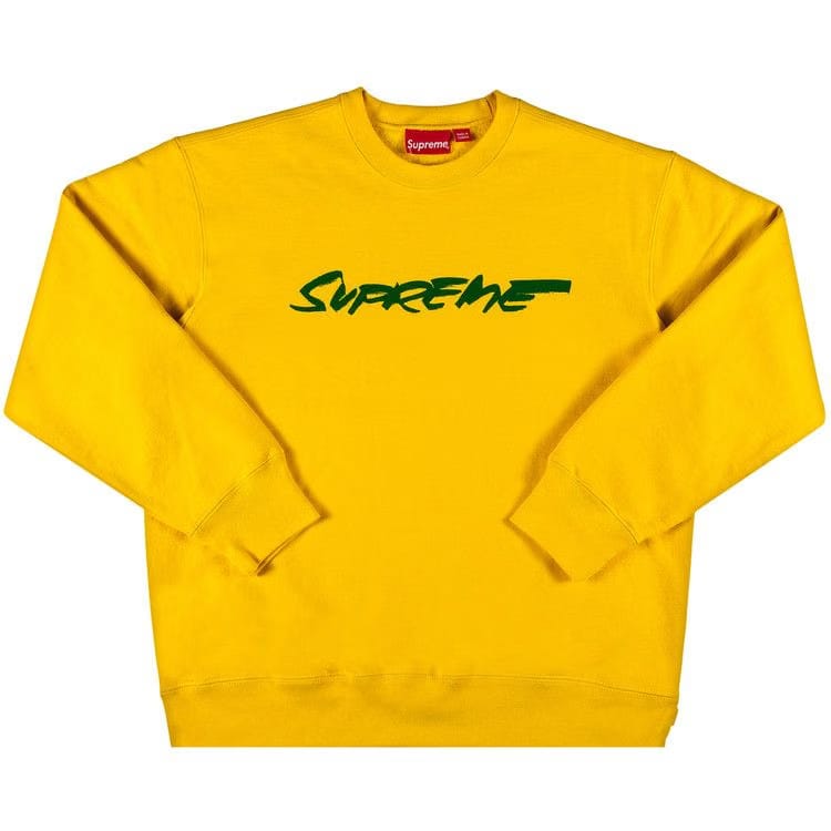 Supreme Futura Logo Crewneck Yellow