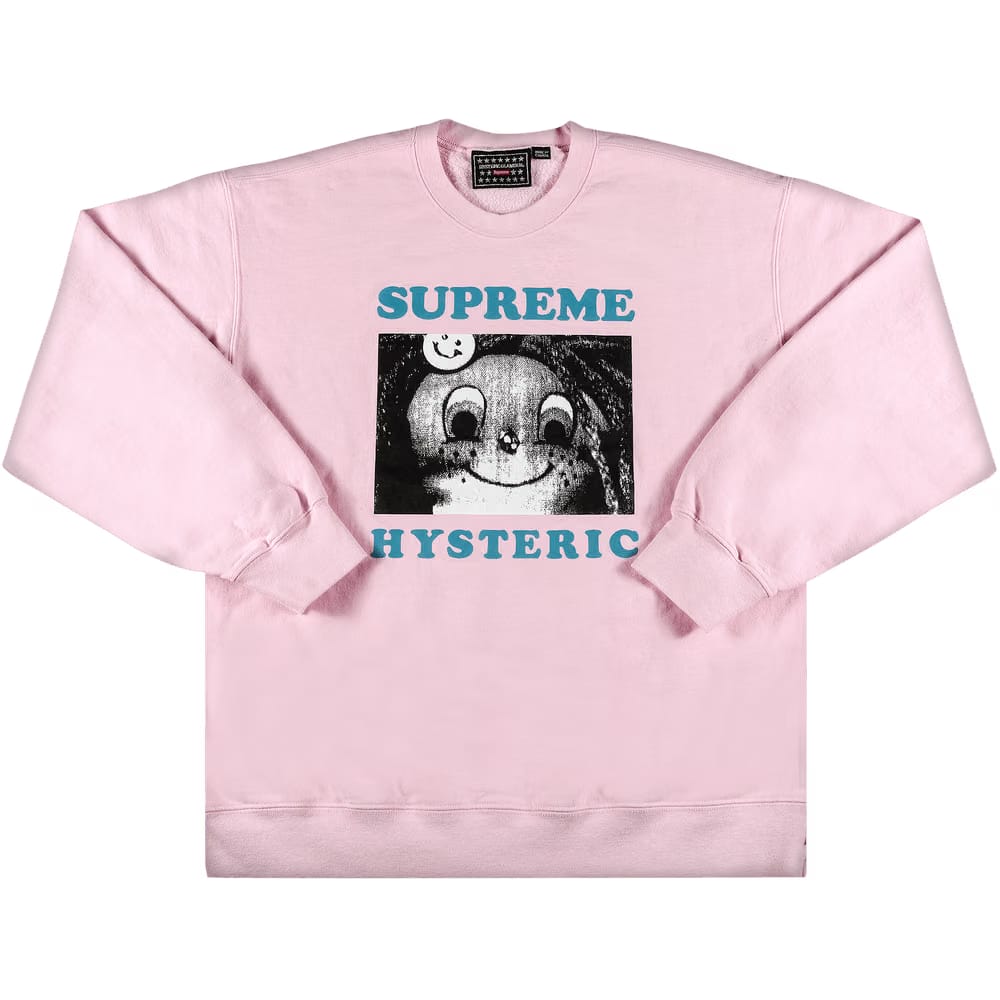 Supreme x Hysteric Glamour Crewneck Light Pink