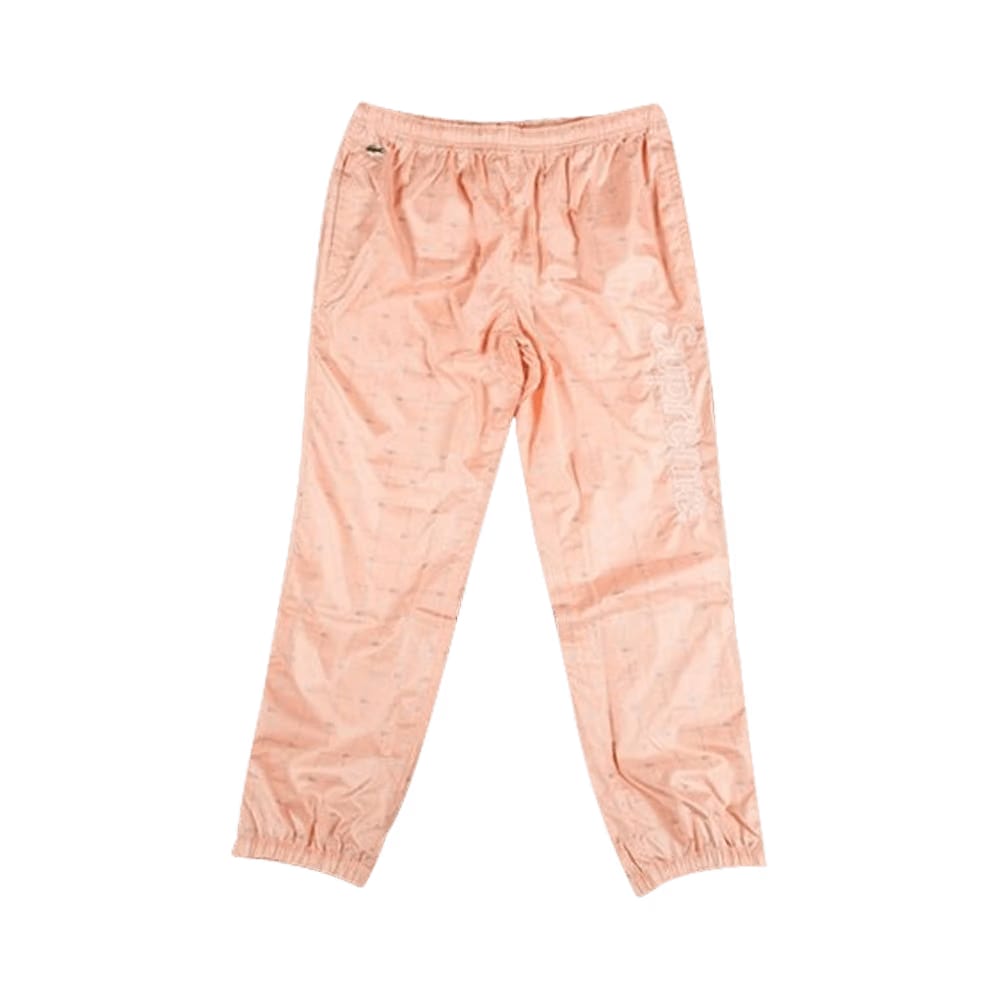 Supreme x Lacoste Reflecitve Grid Pants Peach