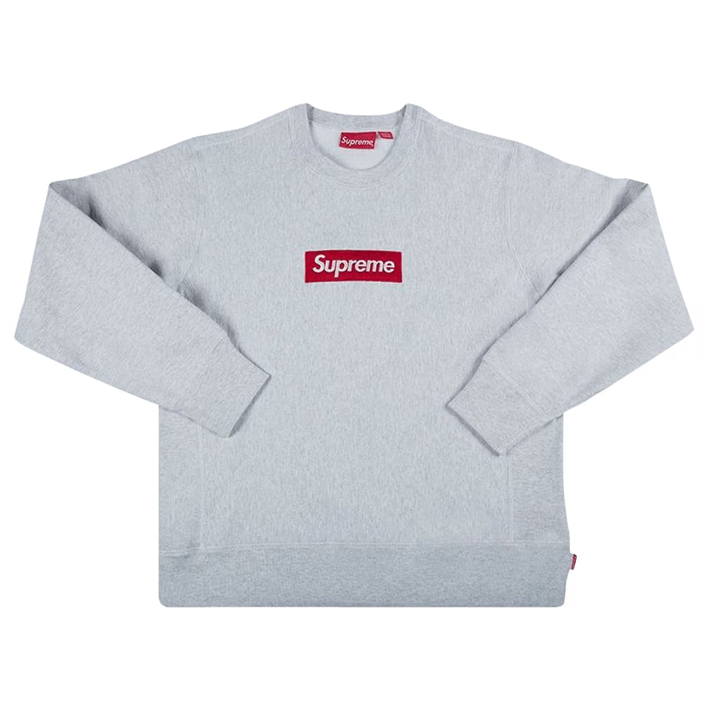 Supreme Box Logo Crewneck Ash Grey