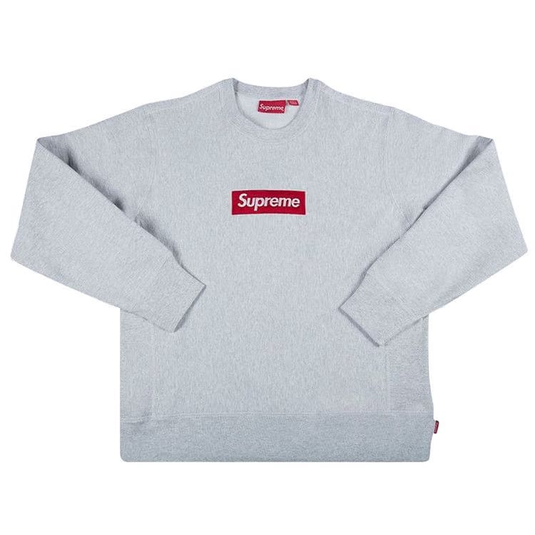 Supreme Box Logo Crewneck Ash Grey