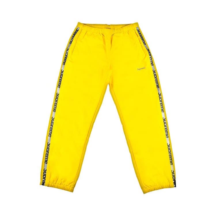 Supreme Reflective Zip Track Pant Yellow