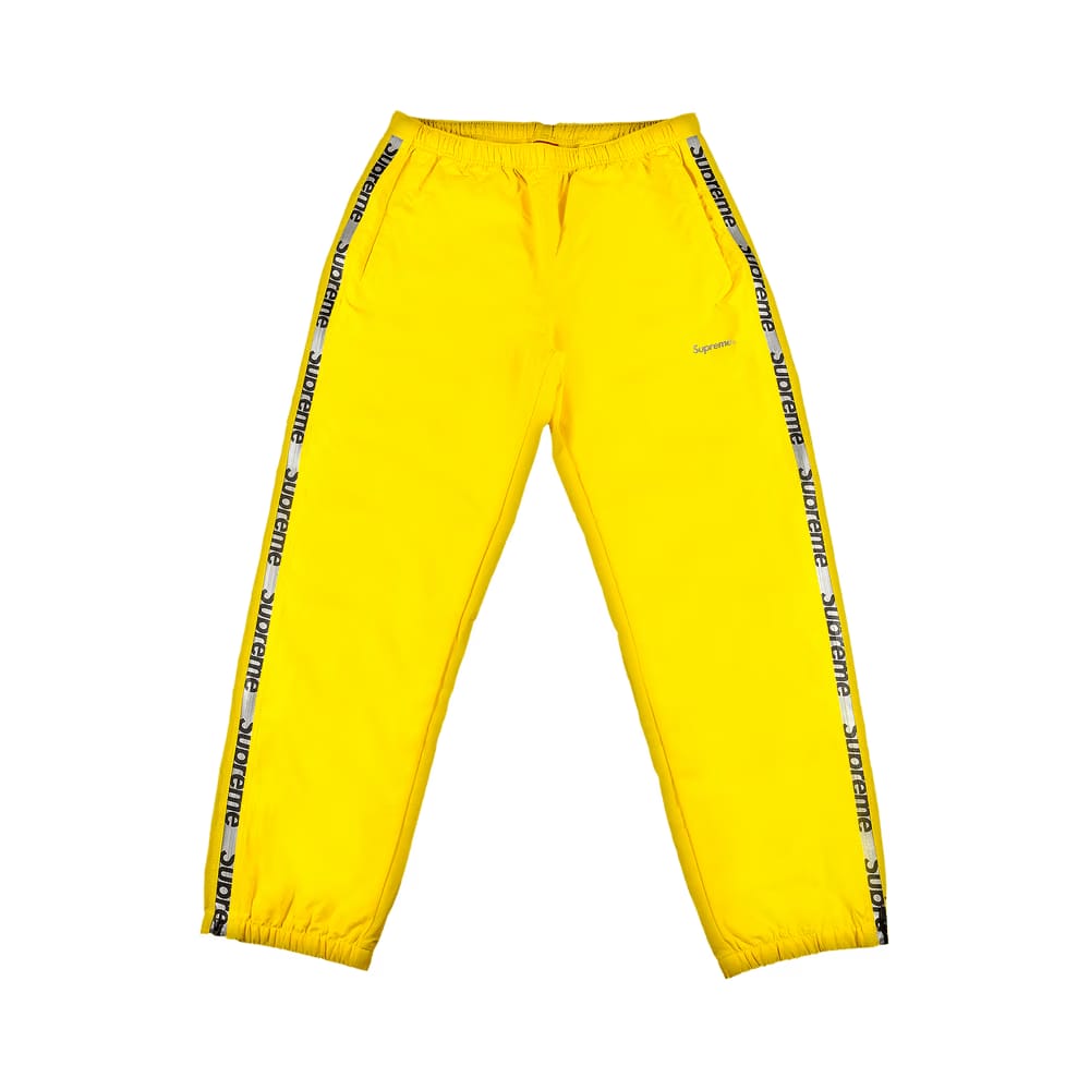 Supreme Reflective Zip Track Pant Yellow