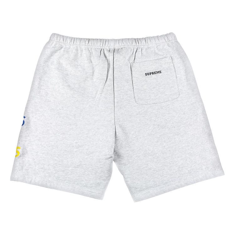 Supreme Embroidered S Sweatshort Ash Grey