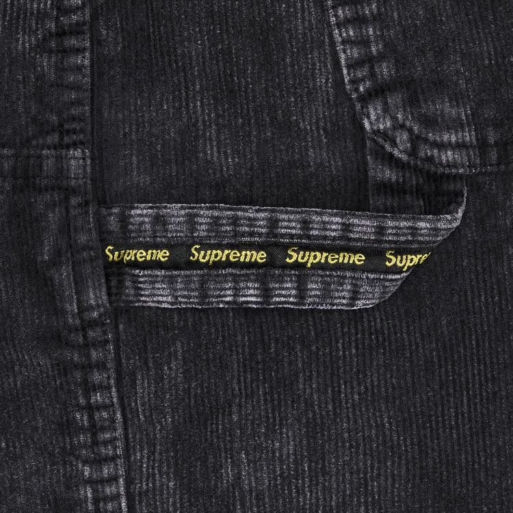 Supreme Washed Corduroy Double Knee Painter Shorts Black