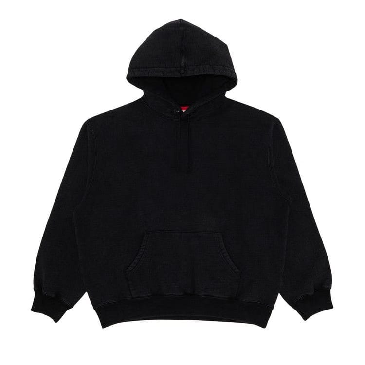 Supreme Frayed Hoodie Black